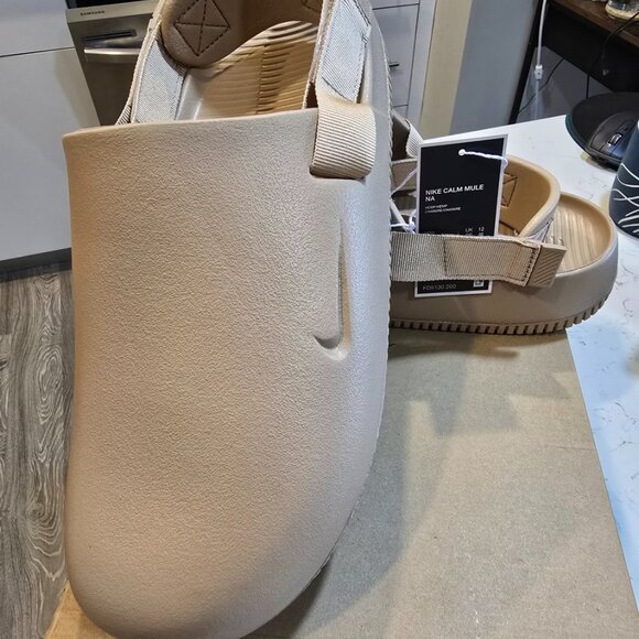 Snipe it  Share Nike Calm Mule NA Size 13 Hemp SLIDE SLIP-ON FD5130-200 NEW - Picture 2 of 8
